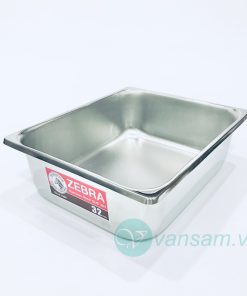 Khay thực phẩm inox 304 Zebra Thái Lan 32cm sâu lòng