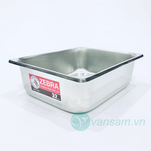 Khay thực phẩm inox 304 Zebra Thái Lan 32cm sâu lòng - Ảnh 3