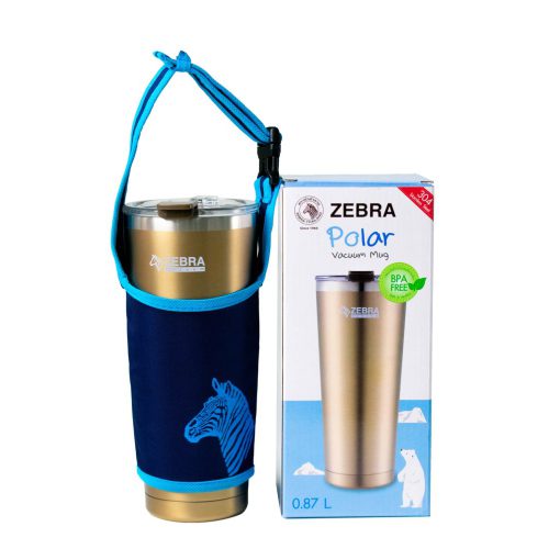 Ly giữ nhiệt Zebra Thái Lan 870ml - màu gold