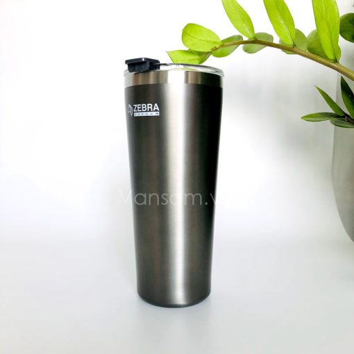 Ly giữ nhiệt Zebra Thái Lan 870ml màu xám - Ảnh 4