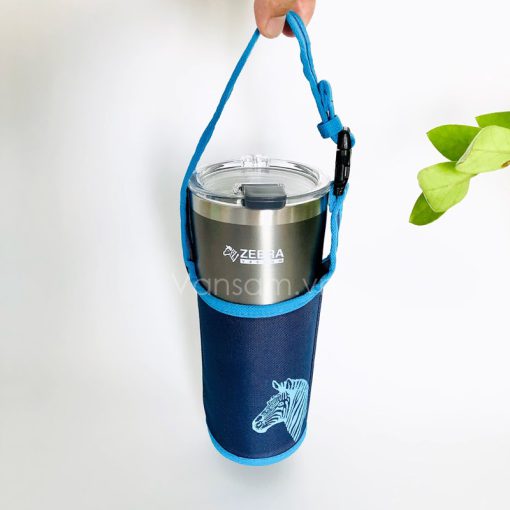 Ly giữ nhiệt Zebra Thái Lan 870ml màu xám - Ảnh 5
