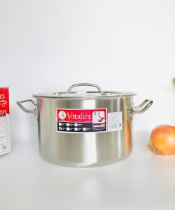 Nồi Inox 304 Zebra 3 đáy nắp Inox 24x15cm 6.5L