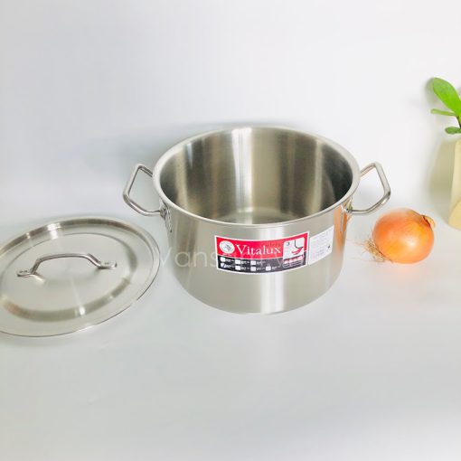 Nồi Inox 304 Zebra 3 đáy nắp Inox 24x15cm 6.5L - Ảnh 7