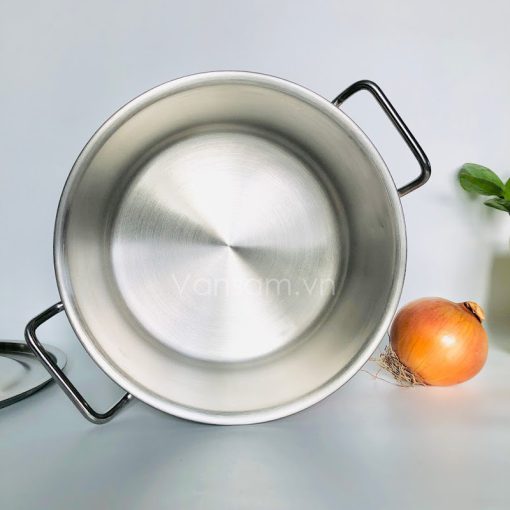 Nồi Inox 304 Zebra 3 đáy nắp Inox 24x15cm 6.5L - Ảnh 8