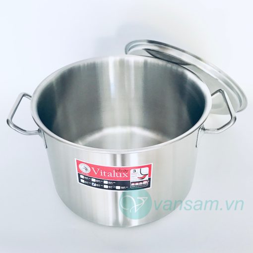 Nồi hầm 3 đáy inox 304 Zebra Vitalux 26cm - Ảnh 3