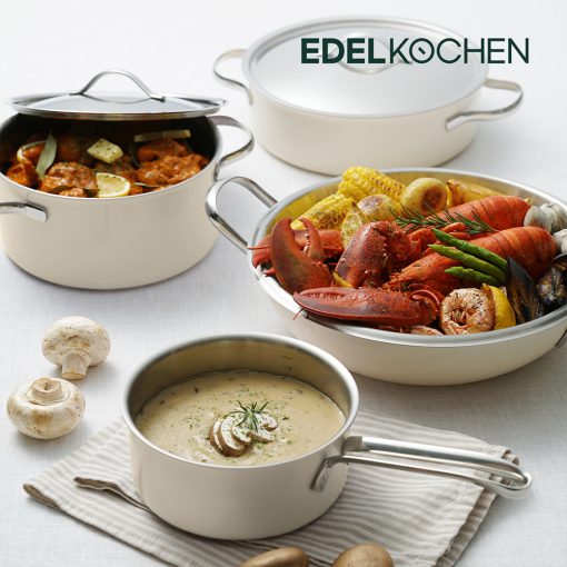 Nồi tay cầm 3 lớp inox 304 Edelkochen 16cm - Ảnh 5