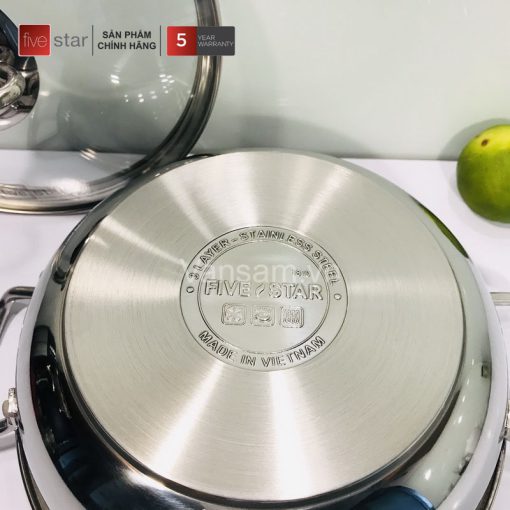 Nồi inox chống dính 3 đáy Fivestar 18cm - Ảnh 7