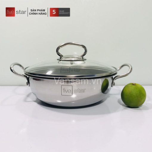 Nồi inox chống dính 3 đáy Fivestar 18cm - Ảnh 2