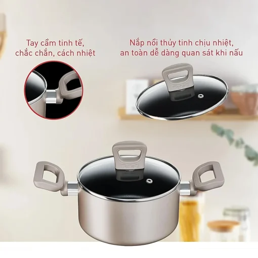 Nồi chống dính Tefal Sensations 18cm - Sx tại Việt Nam - Ảnh 5