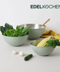 Bộ 3 thố inox 304 Edelkochen Hàn Quốc màu green