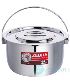 Thố inox 304 Zebra Thái Lan 22cm có quai xách