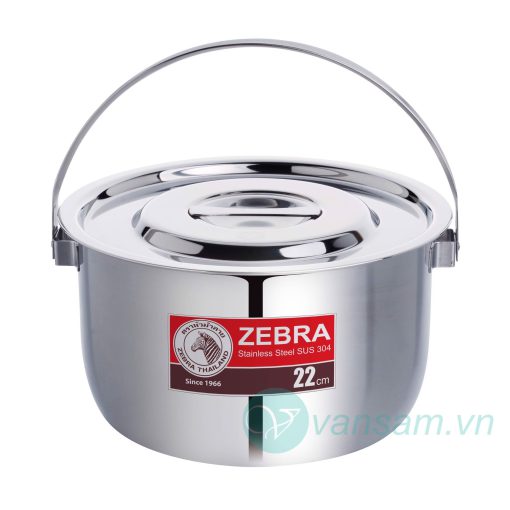 Thố inox 304 Zebra Thái Lan 22cm có quai xách