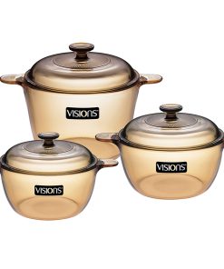 Bộ 3 nồi thủy tinh Visions VS-330/CL1 sản xuất tại Pháp