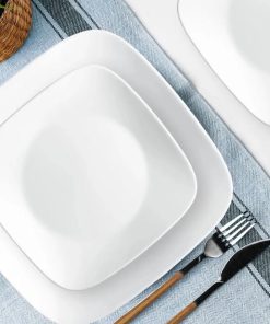 Dĩa vuông Corelle Winter Frost White 2206-N-LP - Made in USA