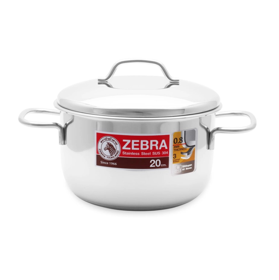 Nồi 3 đáy inox 304 Zebra Extreme 20cm 3.5 lít 162287