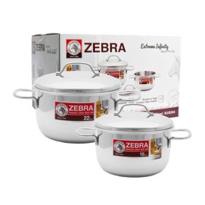 Bộ 2 nồi inox 304 Zebra 180820