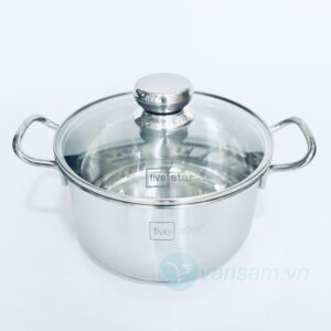 Alternative view of Bộ 3 nồi inox cao cấp Fivestar nắp kiếng