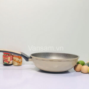 Chảo Đá Korea King 28cm - Sx tại Hàn Quốc - Màu Kem