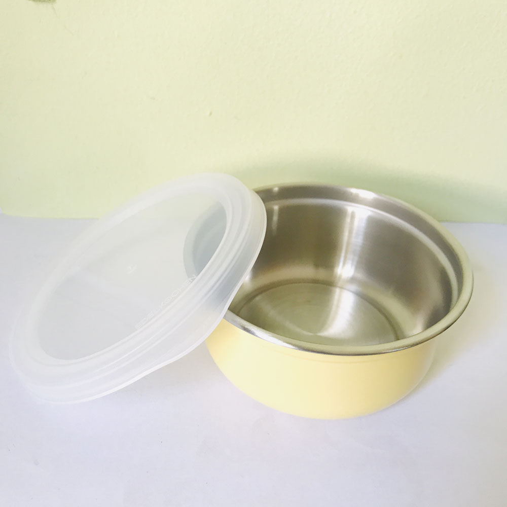 Hộp đựng thực phẩm inox 304 Edelkochen 350ml màu vàng - Ảnh 2