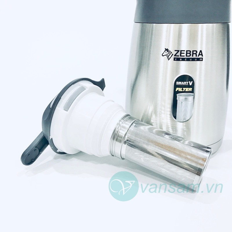 Bình giữ nhiệt inox 304 Zebra Thái Lan 1.5 lít có lưới lọc 912935 - Ảnh 4