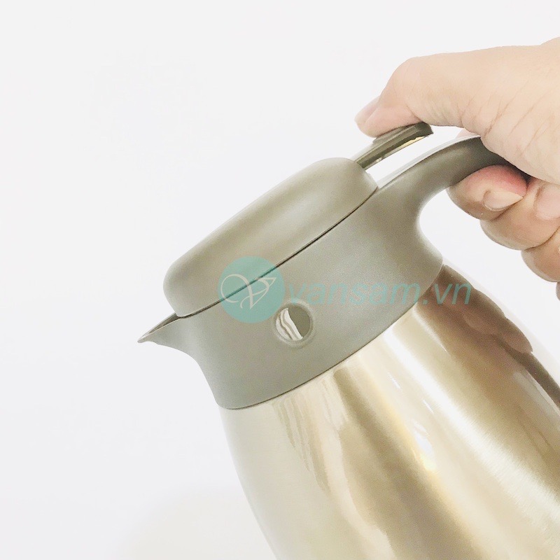 Bình giữ nhiệt inox 304 Zebra Thái Lan 2 lít màu gold 112943 - Ảnh 2