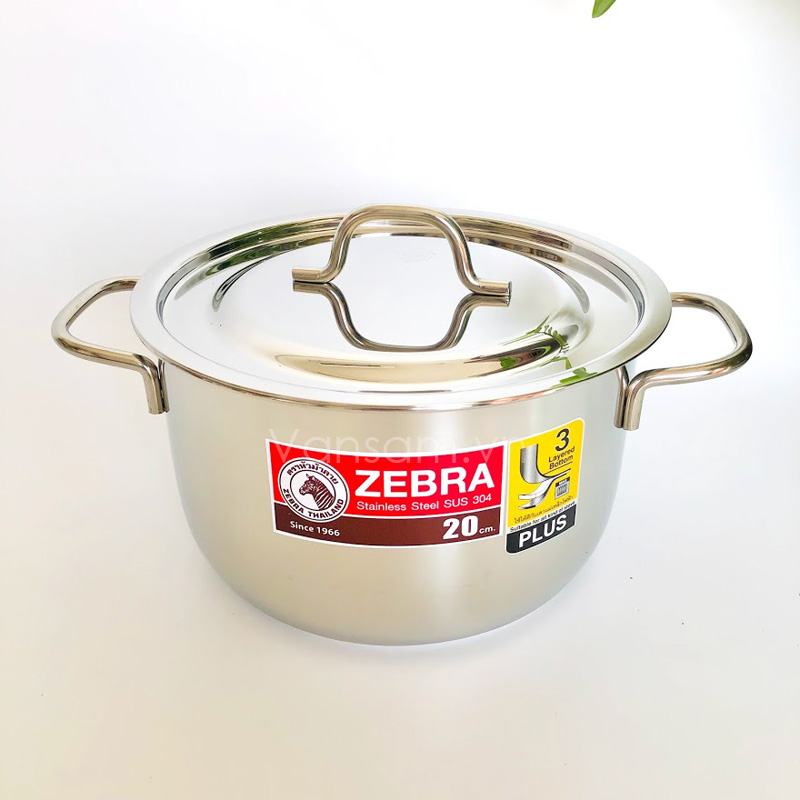 Bộ nồi inox 304 - 3 đáy Extra Zebra - Thái Lan 180827 - Ảnh 5