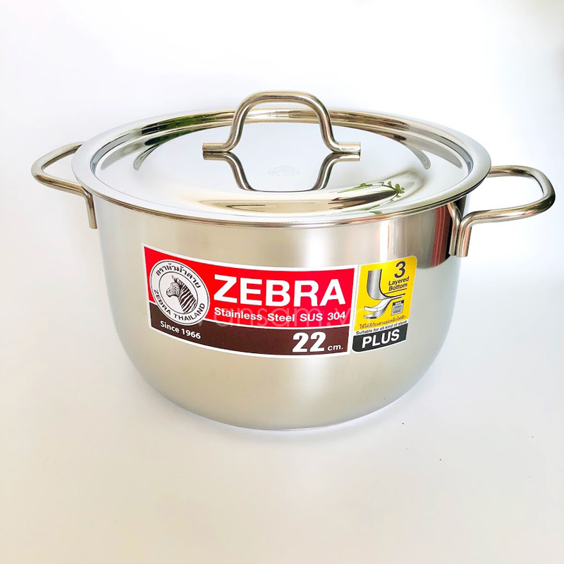 Bộ nồi inox 304 - 3 đáy Extra Zebra - Thái Lan 180827 - Ảnh 4