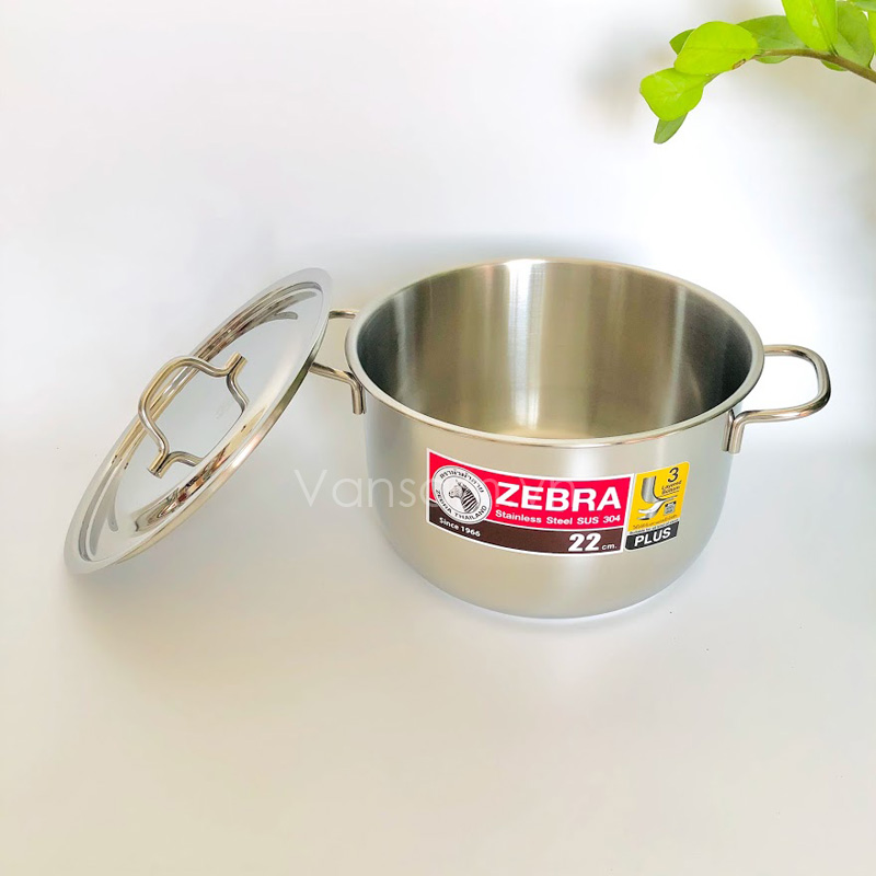 Bộ nồi inox 304 - 3 đáy Extra Zebra - Thái Lan 180827 - Ảnh 2