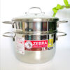 Bộ xửng hấp Zebra nắp kiếng 24cm 163640