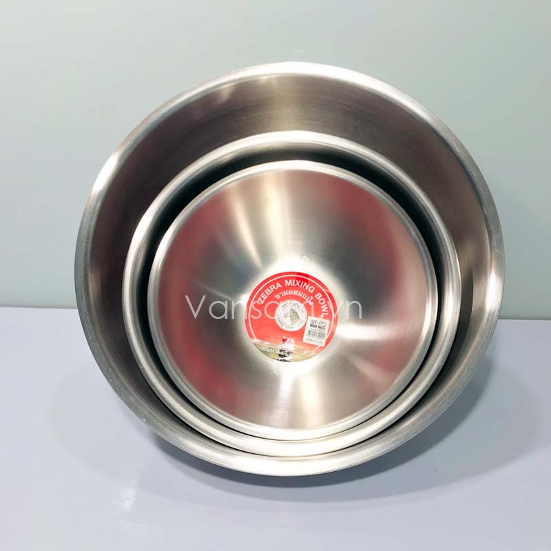Bộ thau trộn Zebra inox 304 - Sx tại Thái Lan - Ảnh 4