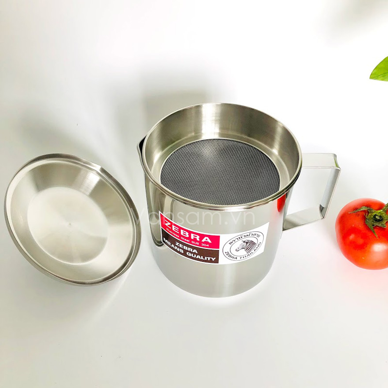 Ca lọc dầu inox 304 Zebra 151101 - Ảnh 3