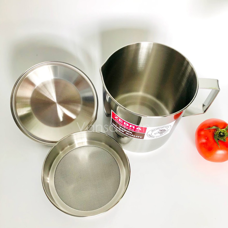 Ca lọc dầu inox 304 Zebra 151101 - Ảnh 5