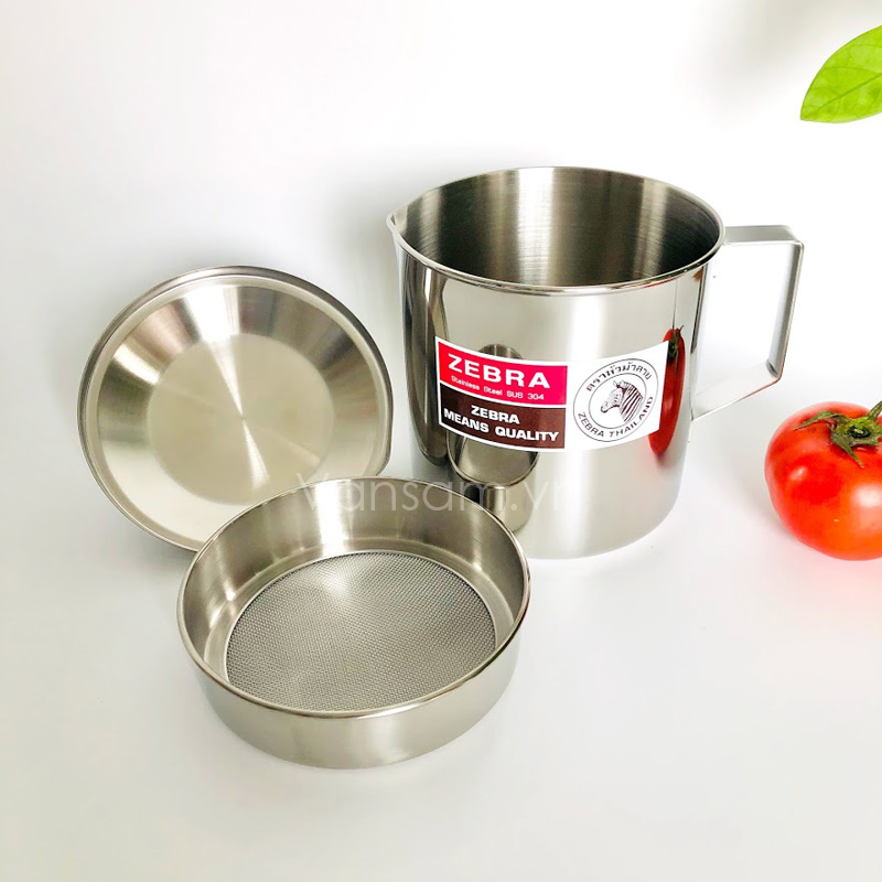 Ca lọc dầu inox 304 Zebra 151101 - Ảnh 6