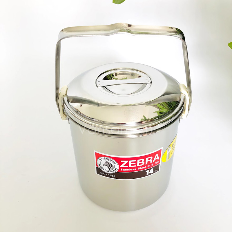 Camen inox 304 Zebra Thái Lan có ngăn sâu lòng 12cm 151624 - Ảnh 2