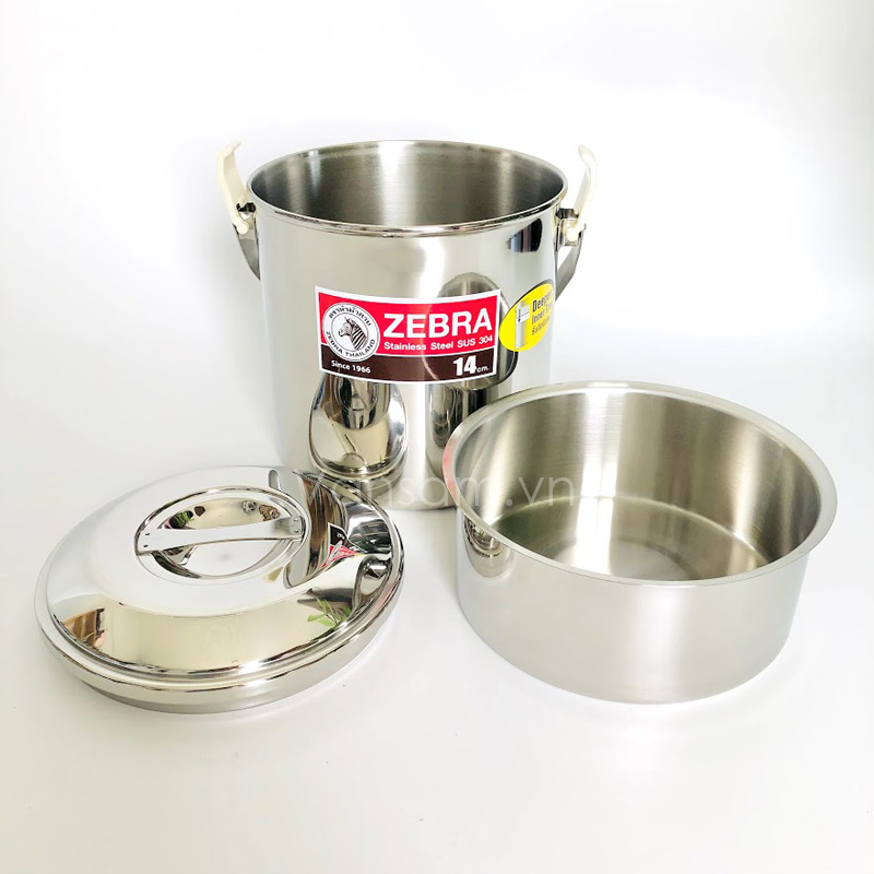 Camen inox 304 Zebra Thái Lan có ngăn sâu lòng 12cm 151624 - Ảnh 5