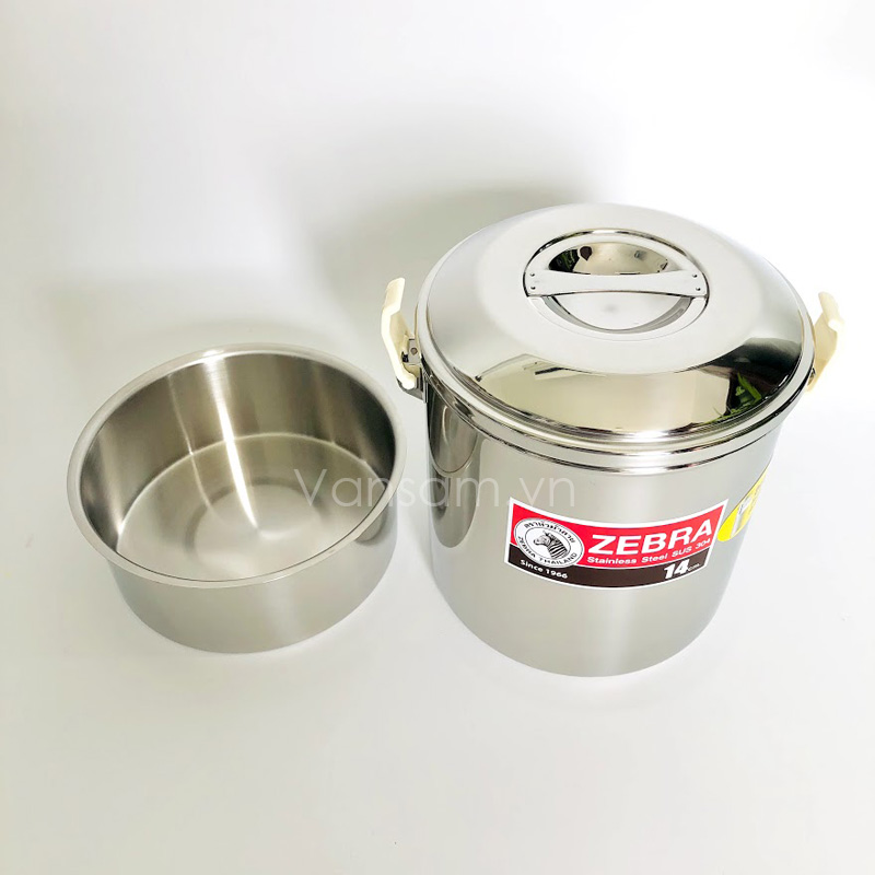 Camen inox 304 Zebra Thái Lan có ngăn sâu lòng 12cm 151624 - Ảnh 4