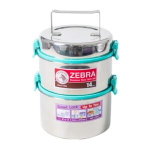 Camen 2 ngăn chống tràn Zebra Thái Lan 14cm 150257
