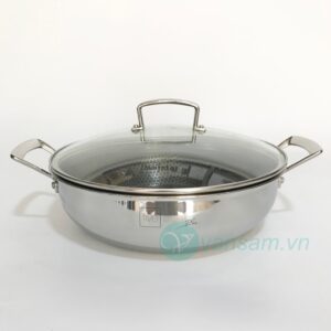 Chảo 3 lớp inox 304 Fivestar Blackcube 28cm chống dính