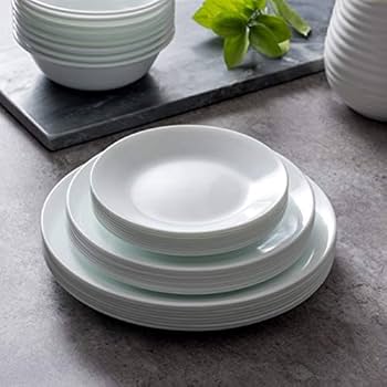 Dĩa tròn 26cm Corelle Winter Frost White 110-N-LP - Made in USA - Ảnh 3
