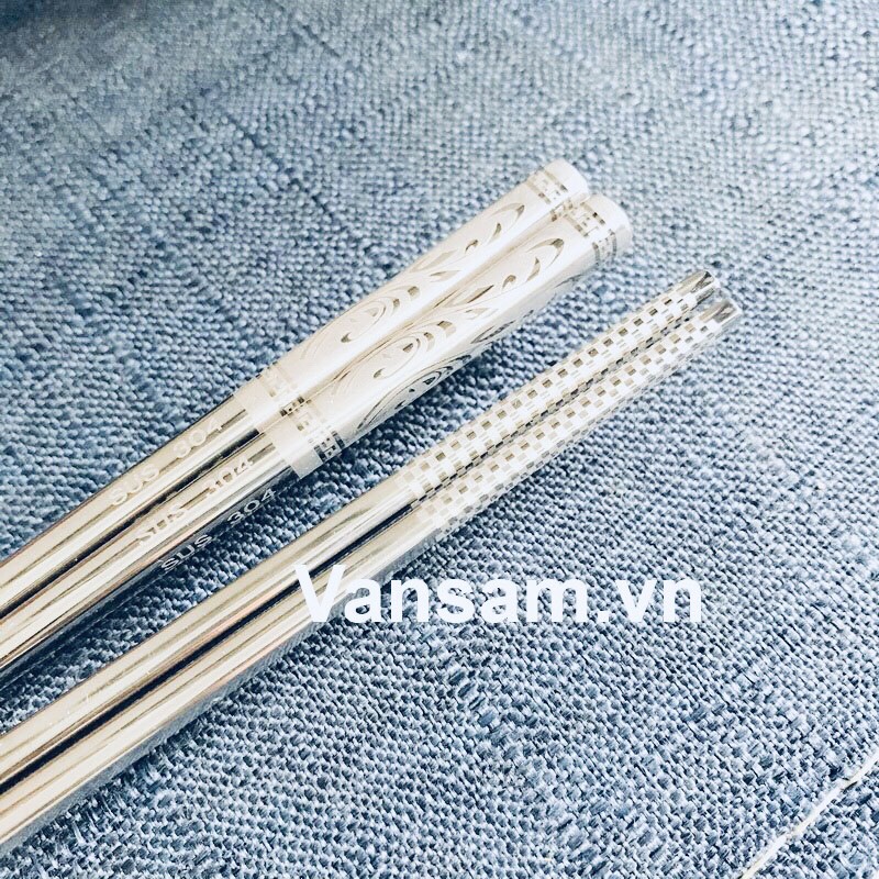 Bộ 10 đôi đũa inox 304 Hàn Quốc cao cấp - Ảnh 2