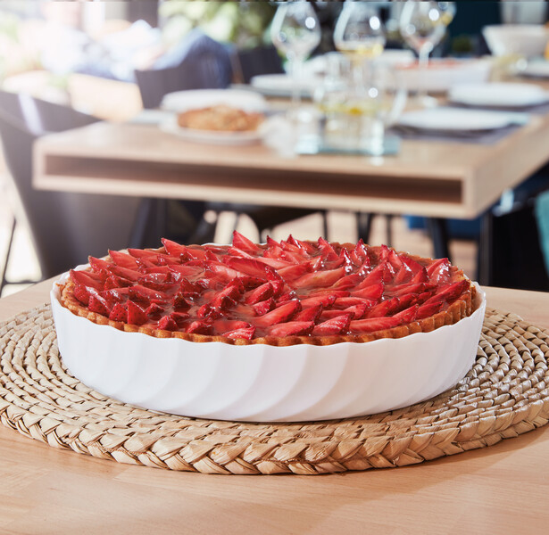 Khay nướng Luminarc tròn 26cm - Made in France - Ảnh 2