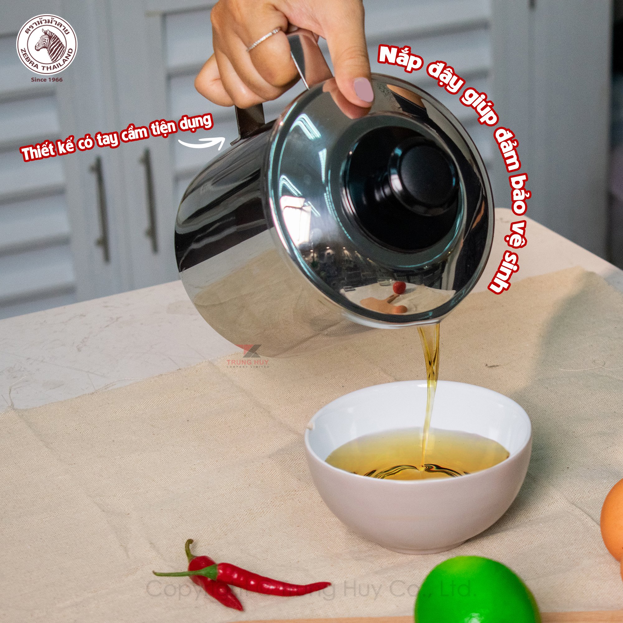 Ca lọc dầu inox 304 Zebra 151101 - Ảnh 7