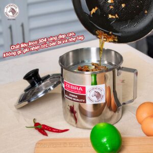 Ca lọc dầu inox 304 Zebra 151101