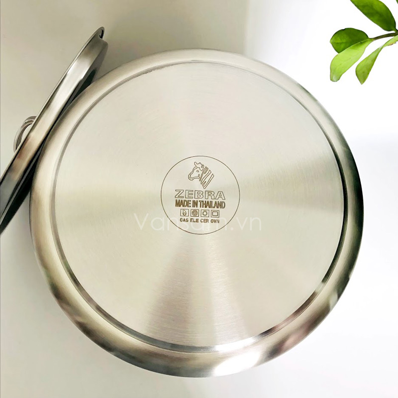 Nồi hầm inox 304 thân cao 3 đáy Zebra 28x28cm, 17.2L 171338 - Ảnh 4