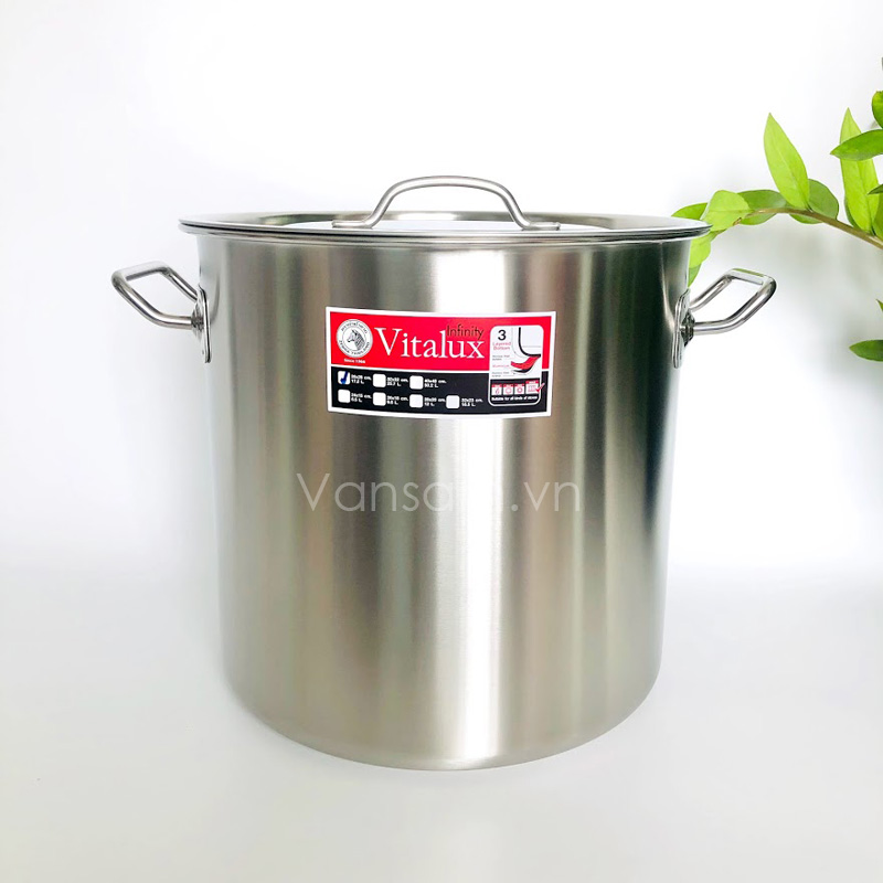 Nồi hầm inox 304 thân cao 3 đáy Zebra 28x28cm, 17.2L 171338 - Ảnh 3