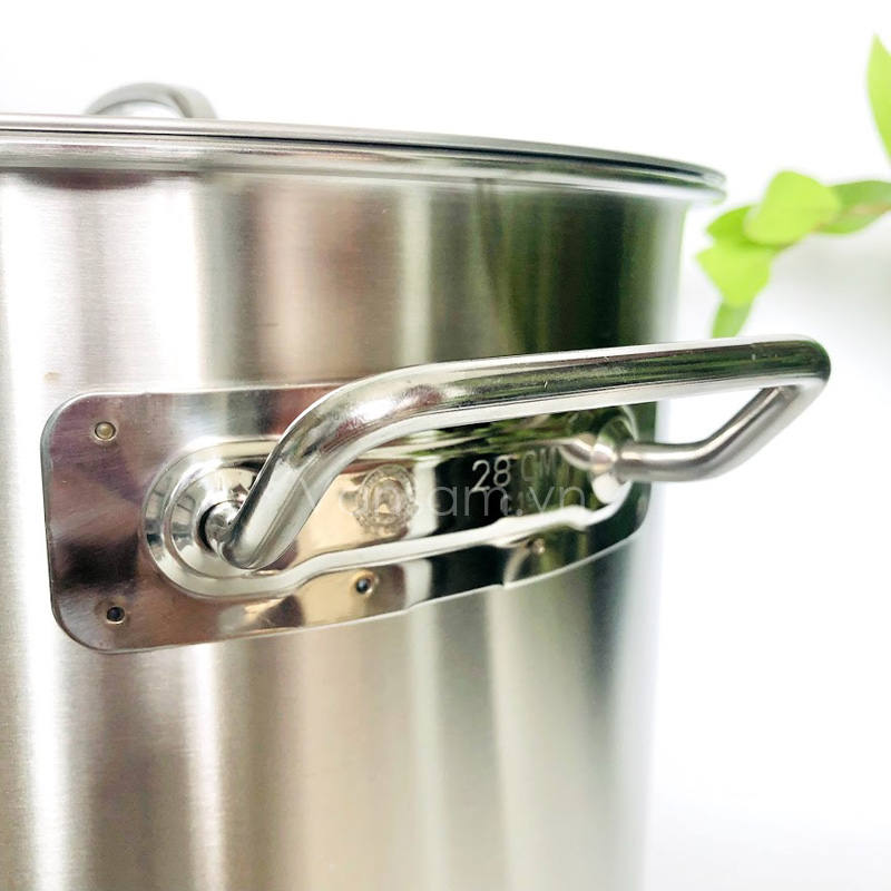 Nồi hầm inox 304 thân cao 3 đáy Zebra 28x28cm, 17.2L 171338 - Ảnh 5