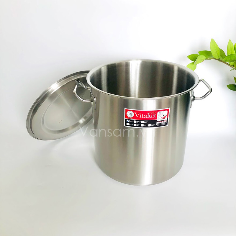 Nồi hầm inox 304 thân cao 3 đáy Zebra 28x28cm, 17.2L 171338 - Ảnh 2