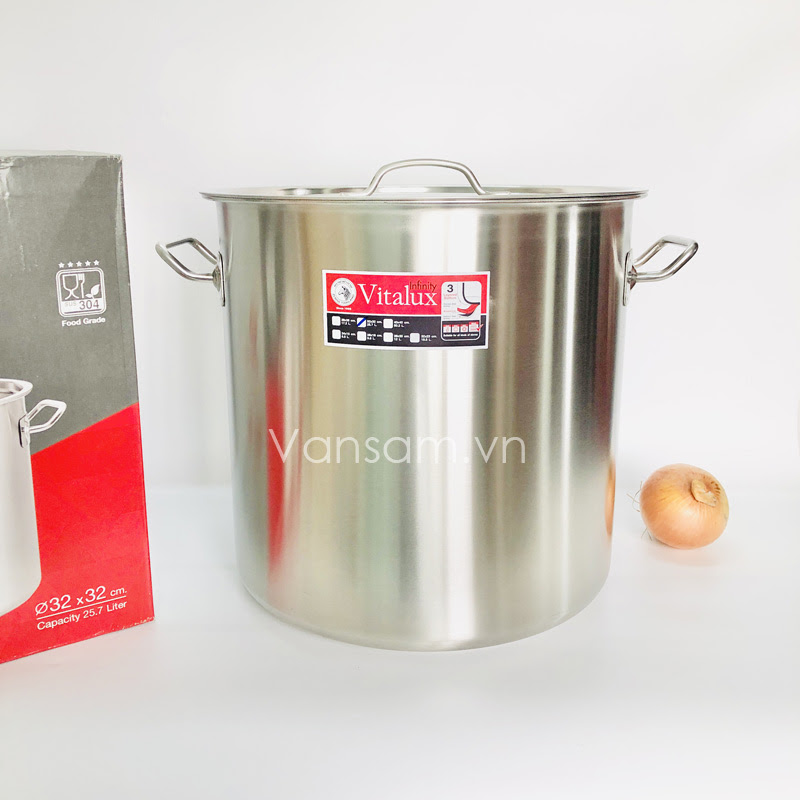 Nồi inox 304 cao cấp 3 đáy Zebra 32cm cao - Thái Lan 171340 - Ảnh 7