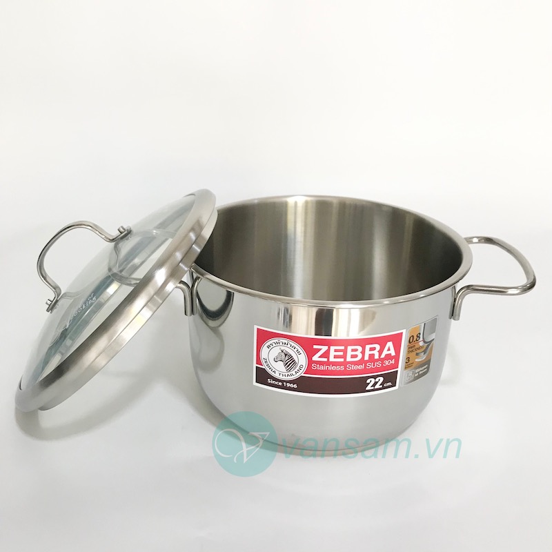 Nồi inox 304 Zebra Extreme nắp kiếng 22cm 162098 - Ảnh 2