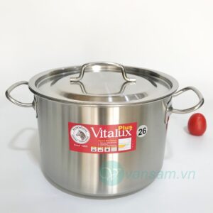 Nồi hầm 3 đáy inox 304 Zebra 26x18cm 171326